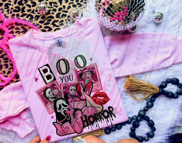 Boo You Horror - Faux Sequin