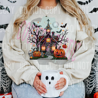 Haunted House - Faux Rhinestone
