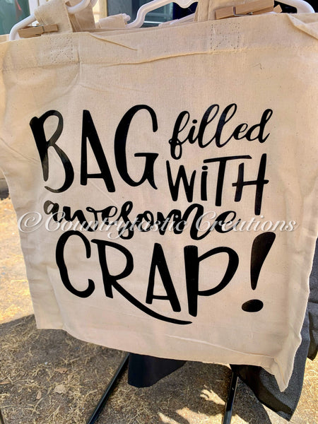 Bag Filled with Awesome Crap Tote