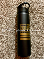 Gold Bullet Flag Tumbler