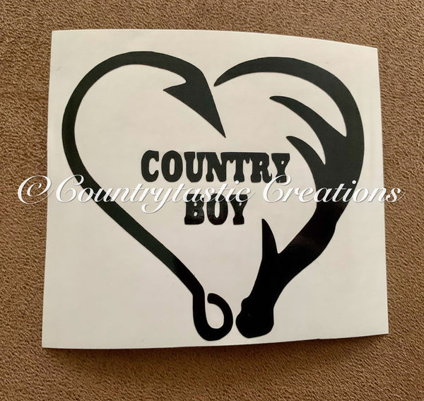 i love my country boy decal