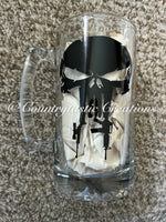 Skull Head Guns Large Beer Mug