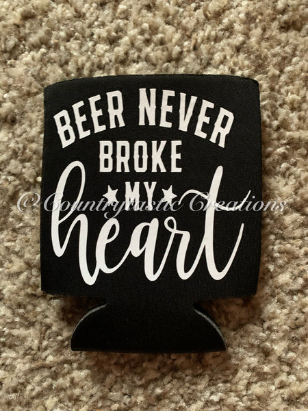 Beer Never Broke My Heart -stars- Koozie